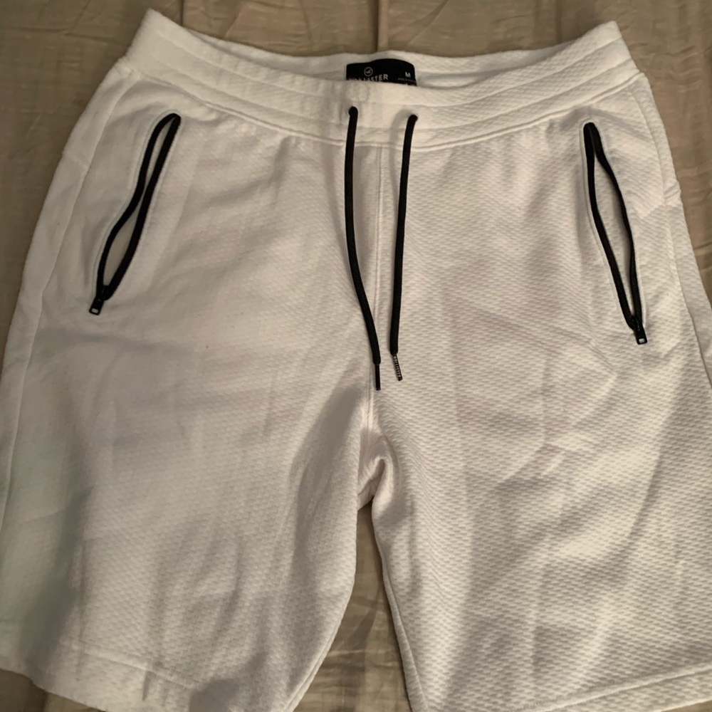 White and black shorts